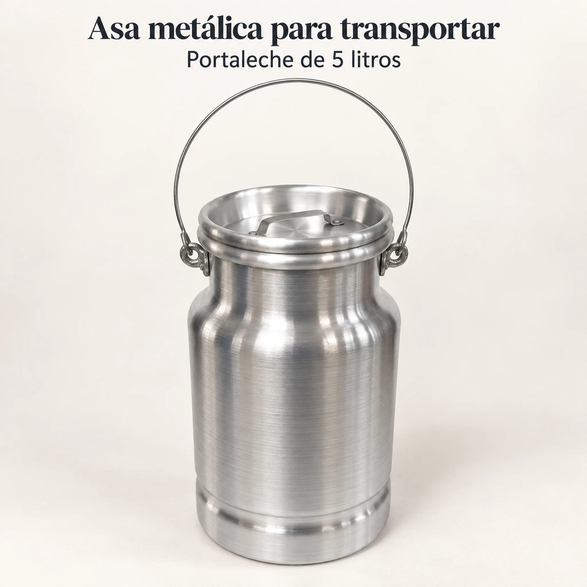 Asa de transporte del lechero de aluminio Alinter de 5 litros