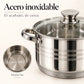 Acabado en acero inoxidable de la batería de cocina Toscana Epicure