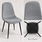 Base y estructura de la silla Beneli en gris claro con patas negras y travesaños en cruz