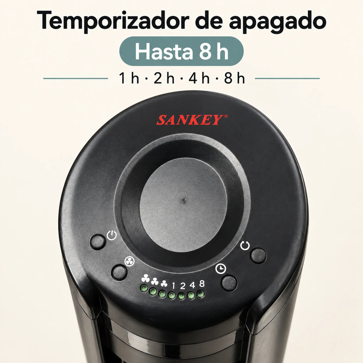 Ventilador de torre Sankey con temporizador de hasta 8 horas