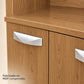 Alacena de cocina 7 puertas y 1 gaveta color Roble Miel – detalle del acabado en MDF comprimido