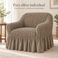 Set de cobertores Versalles color Taupe, cobertor de sillón individual