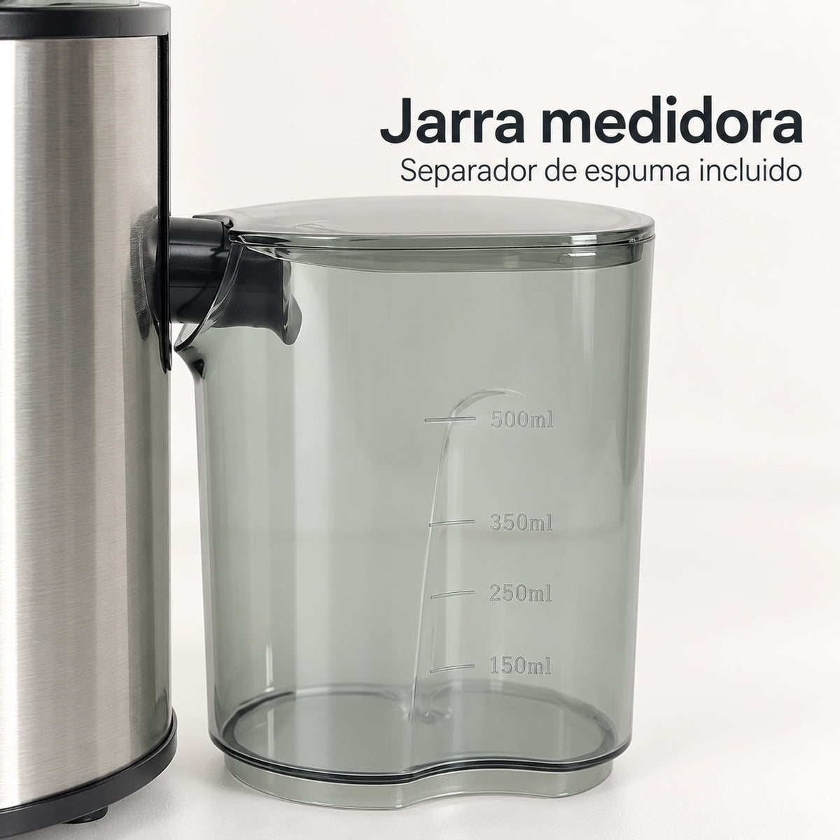 Jarra medidora con separador de espuma del extractor Lotus