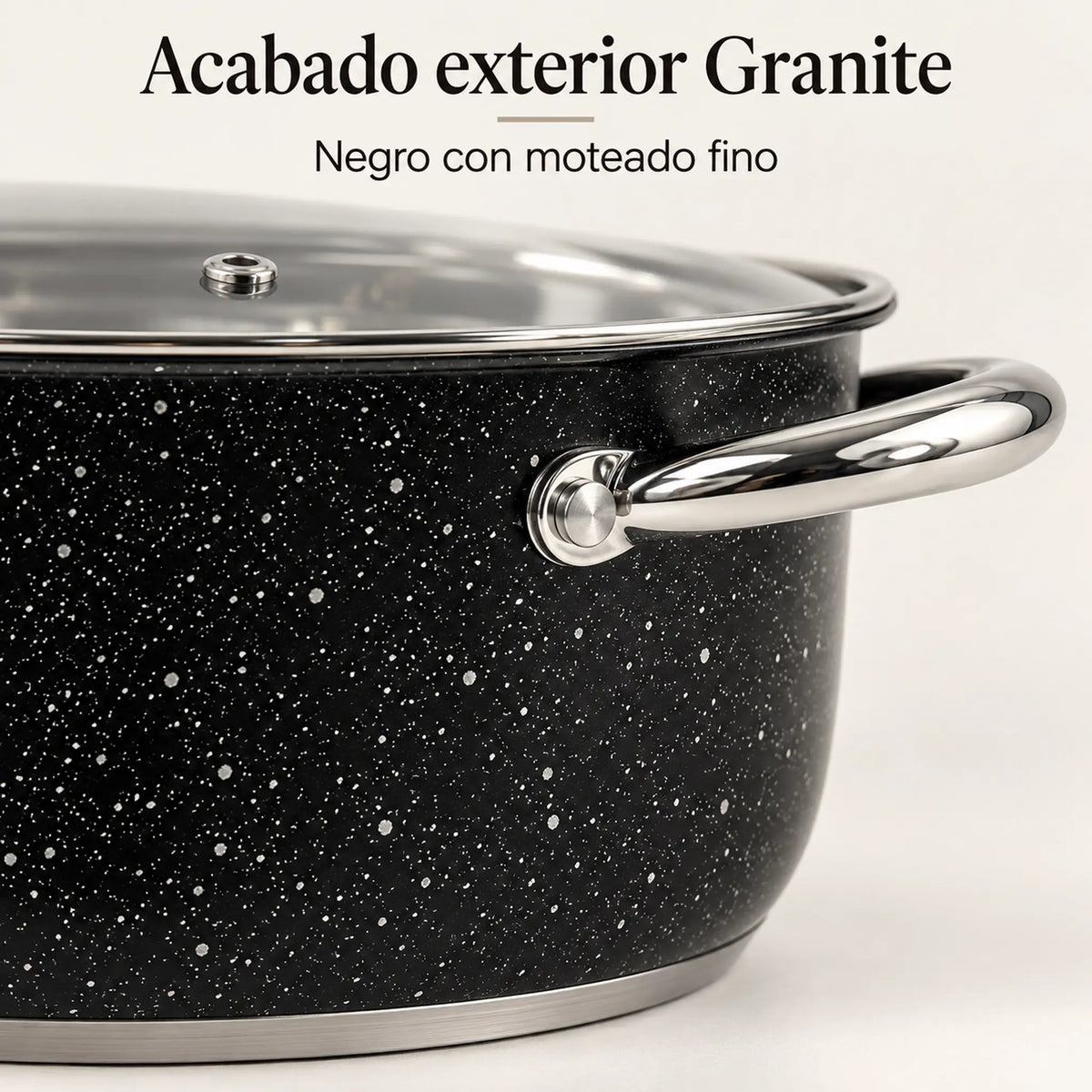 Acabado exterior tipo granito de la batería de cocina Epicure Granite