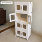 Apertura frontal de las puertas dobles del organizador modular de plástico