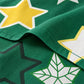 Juego de sábanas semimatrimonial 1.20 m, diseño Estrellas Verde Esmeralda – detalle de la tela