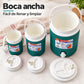 Set de 3 termos para líquidos color turquesa – boca ancha para llenar y limpiar