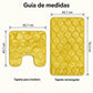 Set de 2 Tapetes de Baño Memory Foam Galesville – Antideslizantes para Ducha e Inodoro