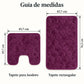 Set de 2 Tapetes de Baño Memory Foam Galesville – Antideslizantes para Ducha e Inodoro