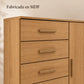 Cómoda New Mónaco acabado Miel, detalle del acabado en MDF