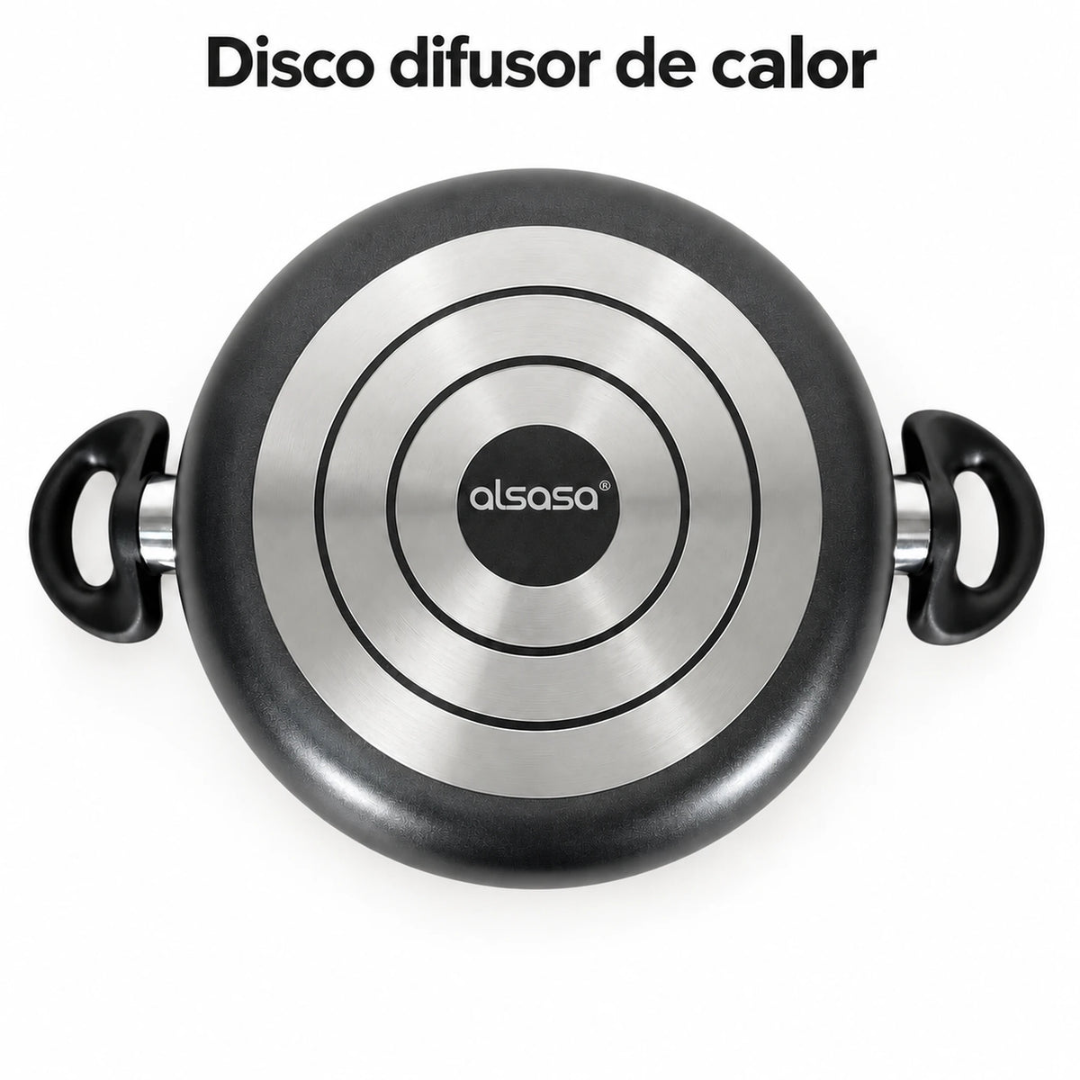 Base con disco difusor de calor de la olla Alsasa Línea Easy