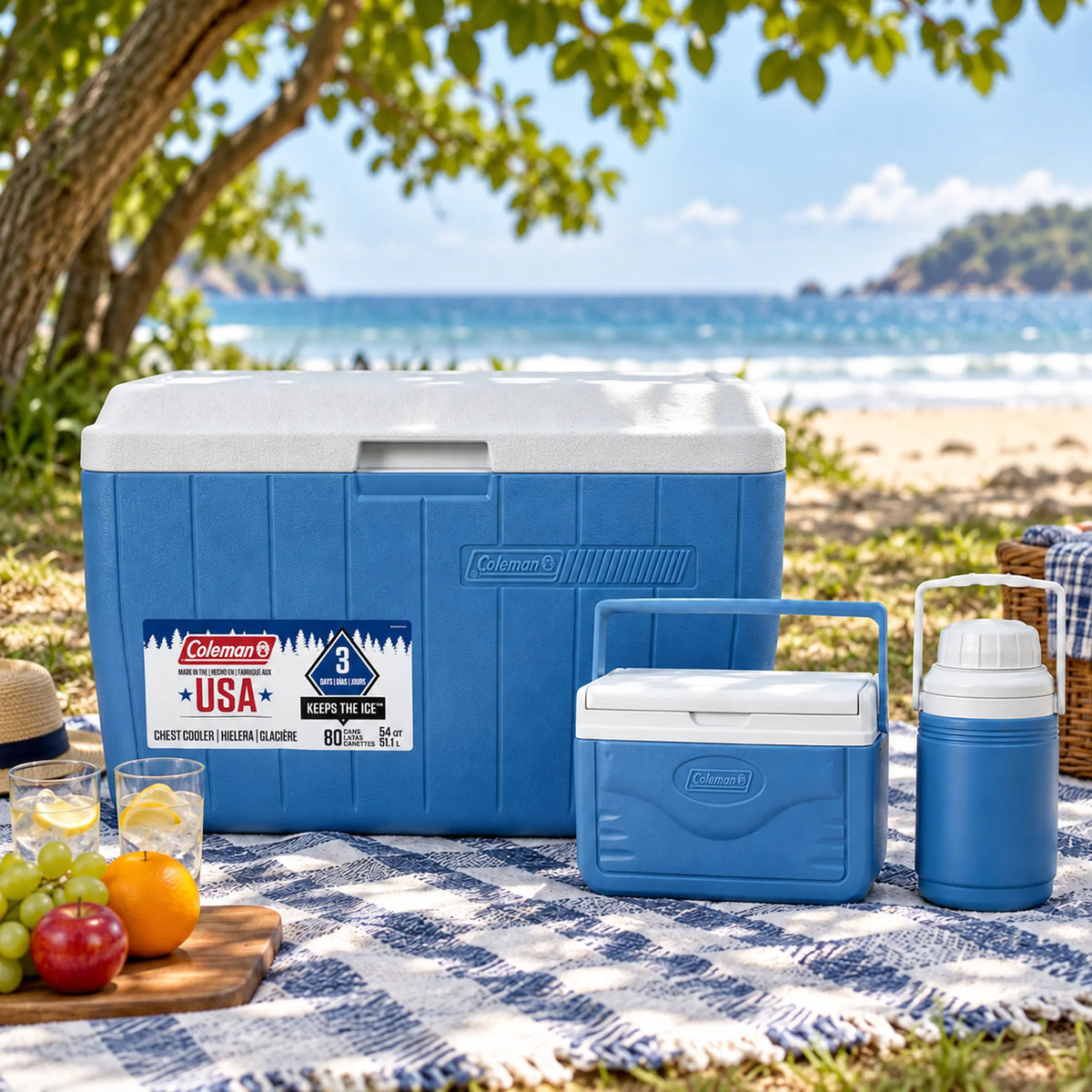 Set de hieleras Coleman listo para un picnic