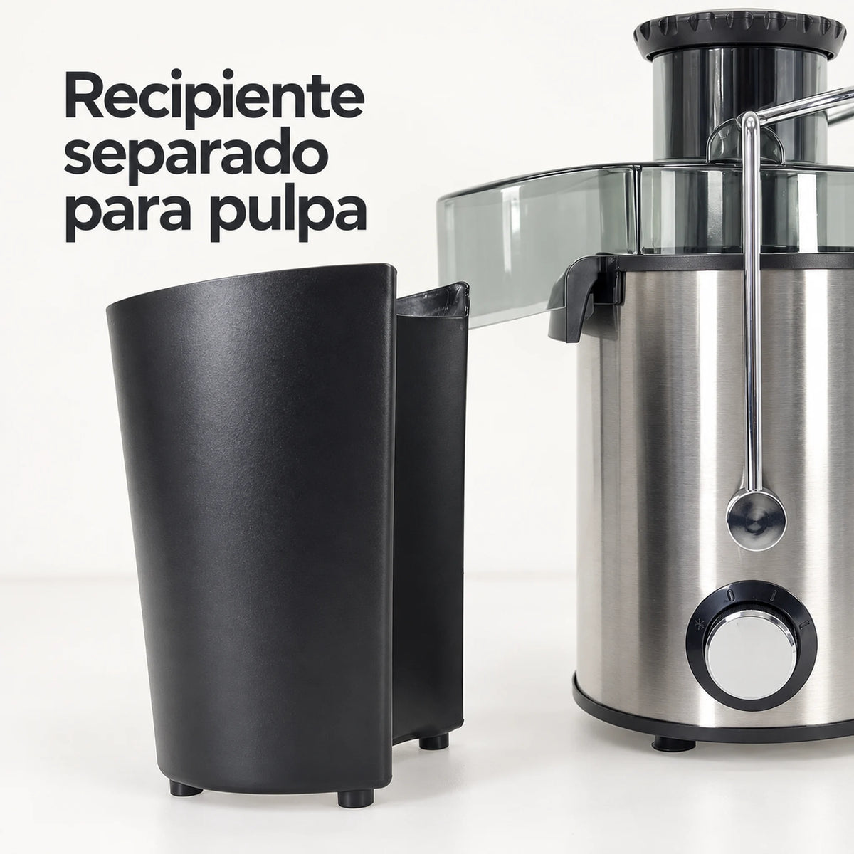 Recipiente para pulpa del extractor de jugos Lotus