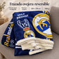 Frazada reversible piel de oveja, diseño Real Madrid, resumen de características