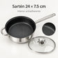 Sartén de 24 cm con interior antiadherente del juego Epicure Roma