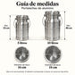 Guía comparativa de tamaños del lechero de aluminio Alinter