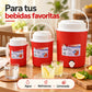 Set de 3 termos para líquidos color rojo – bebidas para reuniones