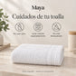 Pack de 12 Toallas Maya, variante Blanco, cuidados de la toalla