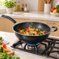 Wok Alsasa con salteado de vegetales en la estufa