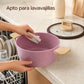 Batería de cocina Rosa apta para lavavajillas