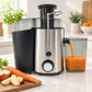 Jugo natural fresco preparado con el extractor Lotus