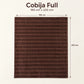 Frazada full chocolate de 180 x 220 cm con rayas en relieve – medidas: 180 x 220 cm