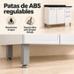 Gabinete de cocina de acero 120 cm – patas de ABS regulables y espacio libre debajo