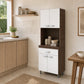 Gabinete de cocina en Chocolate y Blanco en ambiente real