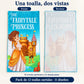 Pack de 12 Toallas Infantiles, vista de frente y reverso de la toalla