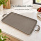 Plancha doble ROCA marmolizada en la cocina, color Taupe Marmoleado