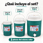 Set de 3 termos para líquidos color turquesa – qué incluye el set