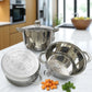 Set de 3 ollas Edel HÖFF de acero inoxidable con fondo para inducción