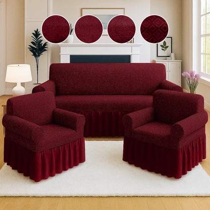 Juego de Forro de Muebles 3+1+1 con Revuelo Collection Belize