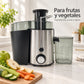 Extractor de jugos Lotus con frutas y vegetales frescos