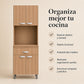 Gabinete de cocina en Madera Beige: beneficios de organización