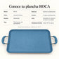 Especificaciones técnicas de la plancha doble ROCA, color Celeste Marmoleado