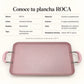 Especificaciones técnicas de la plancha doble ROCA, color Rosa Marmoleado