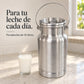 Lechero de aluminio Alinter de 10 litros en uso en la cocina
