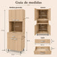 Gabinete de cocina en Madera Beige: guía de medidas 171 x 62 x 35 cm