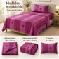 Juego de sábanas semimatrimonial 1.20 m, diseño Estrellas Magenta – medidas para cama de 1.20 m