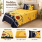 Juego de sábanas semimatrimonial 1.20 m, diseño Girasoles y Mariposas Amarillas – medidas para cama de 1.20 m