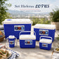 Set de hieleras Lotus en azul listo para un picnic