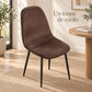 Silla Beneli en chocolate como silla decorativa en un rincón de la casa