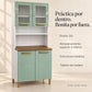 Alacena de Cocina Bertolini 2x1, resumen de beneficios clave: diseño 2x1, estructura metálica y tablero de madera