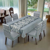 Juego Forro para 6 Sillas + Mantel de 7 Piezas Jaguar Collection - Gris Azulado