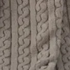 Cobija Tejida Tipo Franela 220x220cm – Modelo Roma Collection | Ultra Suave 1140g | Varios Colores (Gris) - Beige