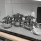 Batería de Cocina de Acero Inoxidable de Control Suizo 12 Piezas