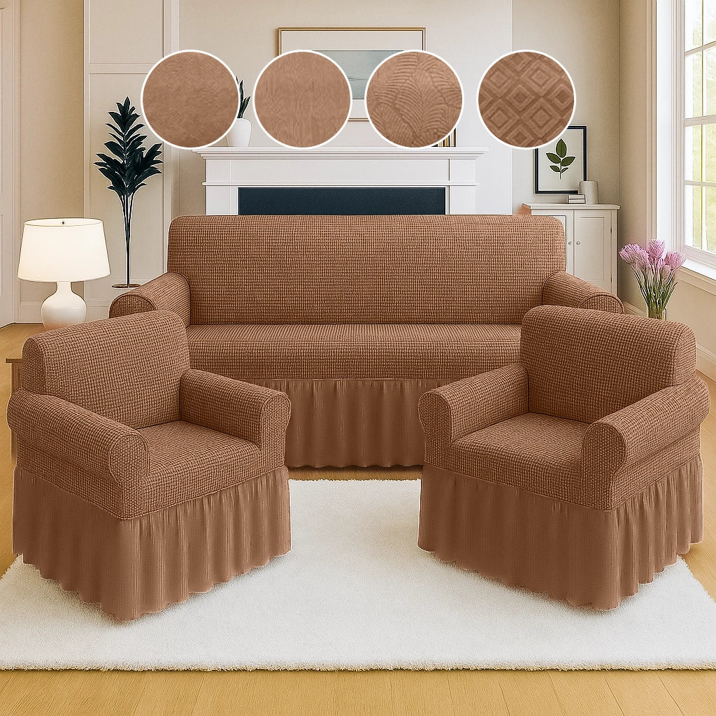 Juego de Forro de Muebles 3+1+1 con Revuelo Collection Belize