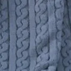 Cobija Tejida Tipo Franela 220x220cm – Modelo Roma Collection | Ultra Suave 1140g | Varios Colores (Gris) - Azul_Celeste