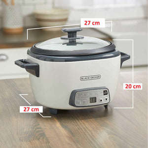 Olla Arrocera Digital Black+Decker – 14 Tazas con Funciones Automáticas y Vaporera